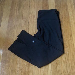 Lululemon | Tadasana Slit Crop Black Size 6